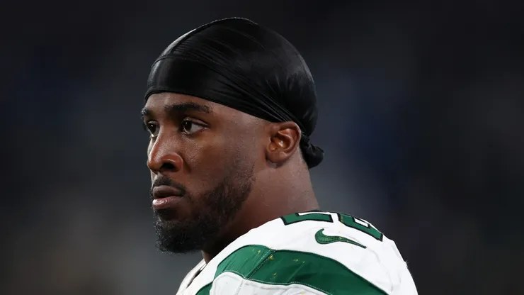 Breece Hall running back of the New York Jets