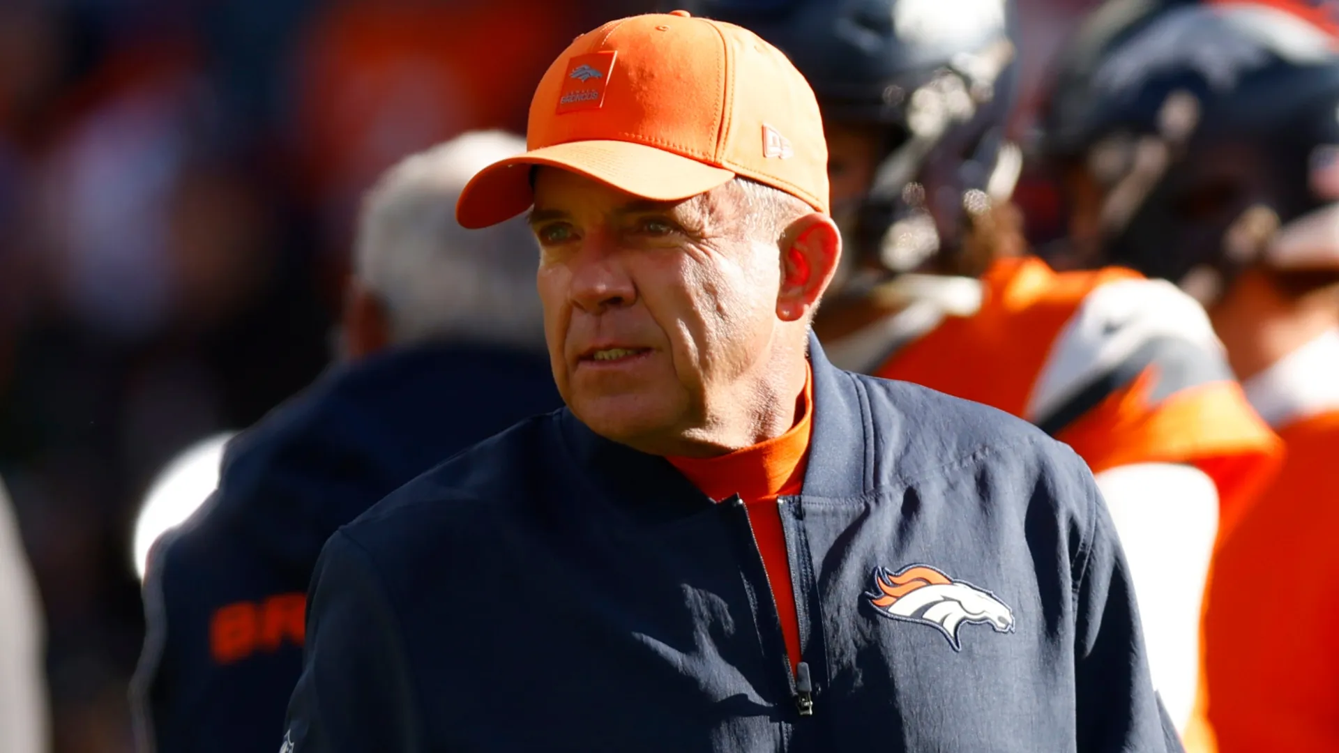 Head coach Sean Payton of the Denver Broncos