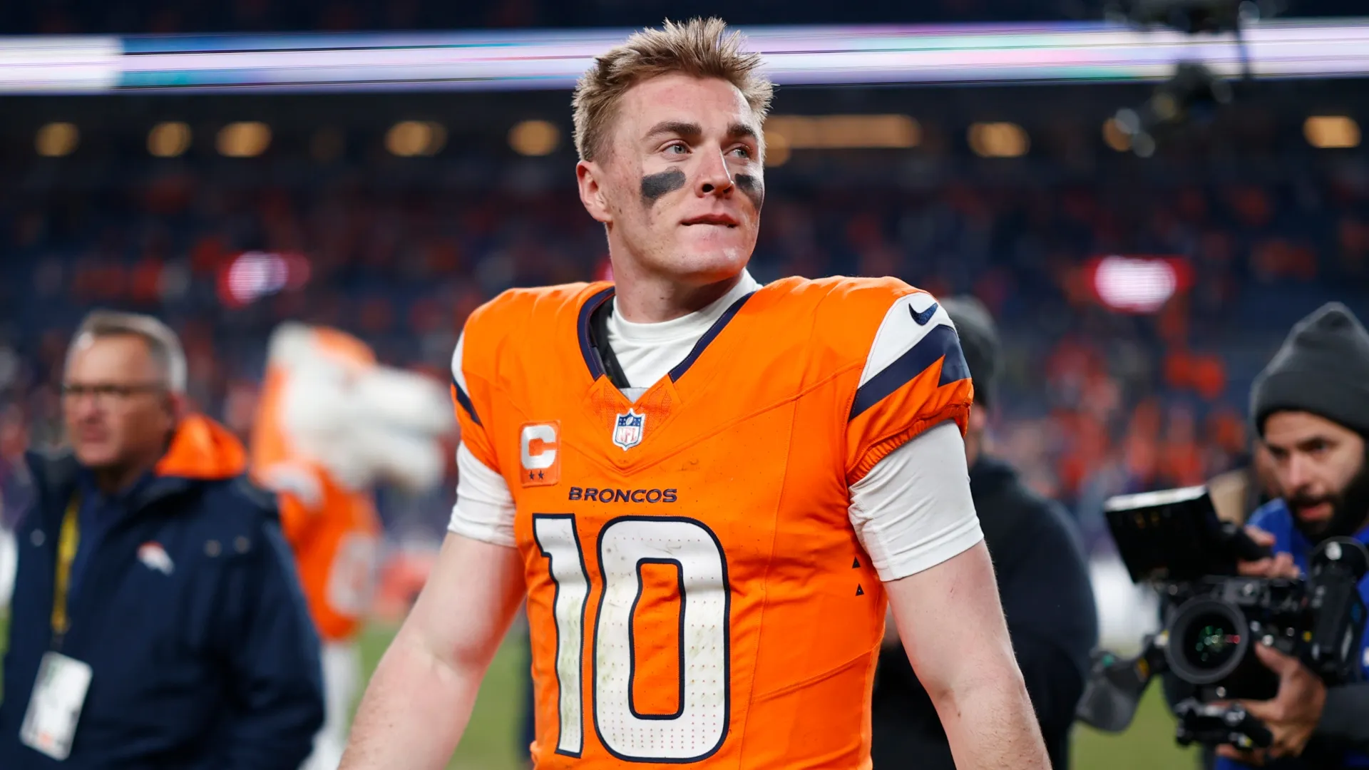 Bo Nix #10 of the Denver Broncos 