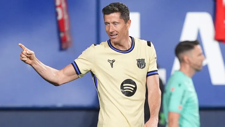 Robert Lewandowski of FC Barcelona