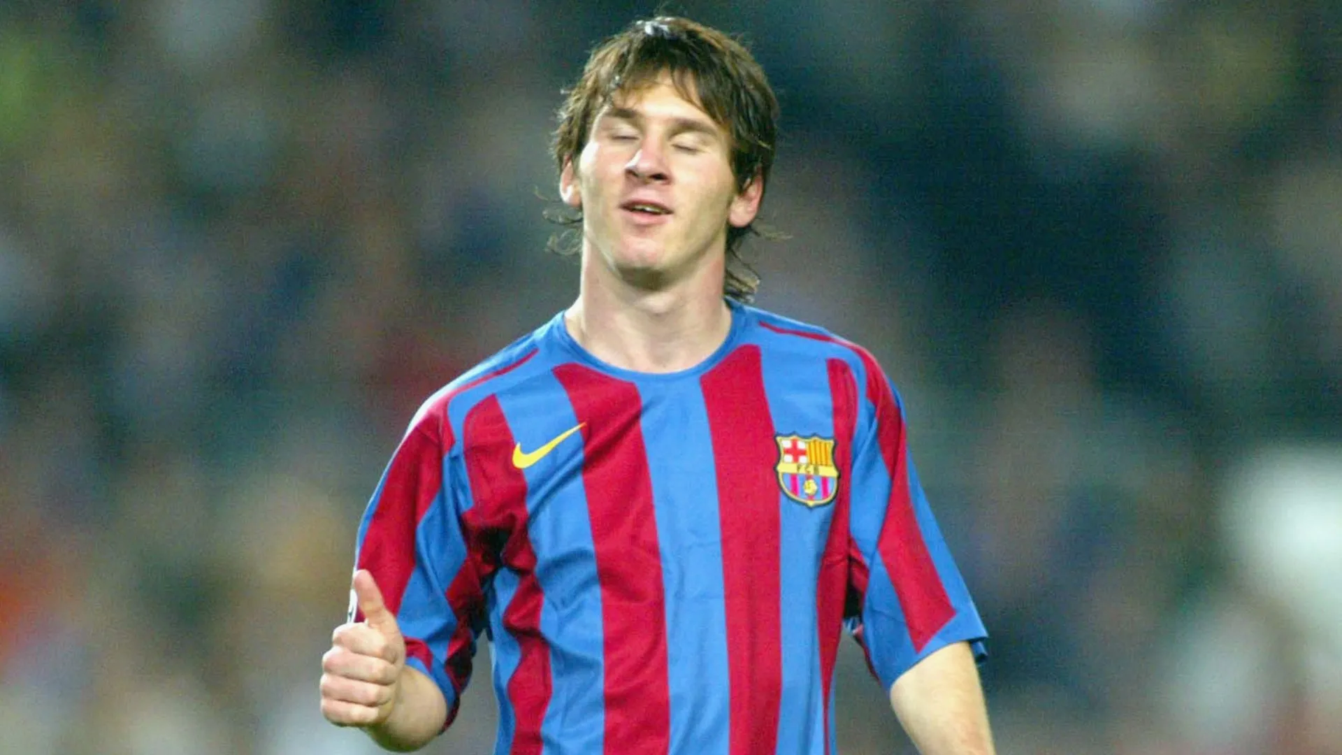 Leo Messi of FC Barcelona