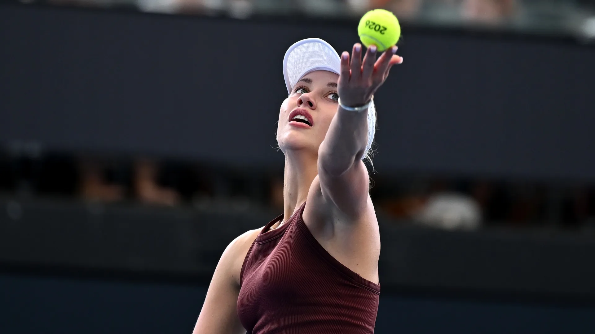 Anastasia Potapova during day one of the 2026 Brisbane International (Source: Albert Perez/Getty Images)