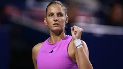 Karolina Pliskova during Day 2 of the National Bank Open, part of the Hologic WTA Tour.