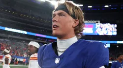 Jaxson Dart #6 of the New York Giants.