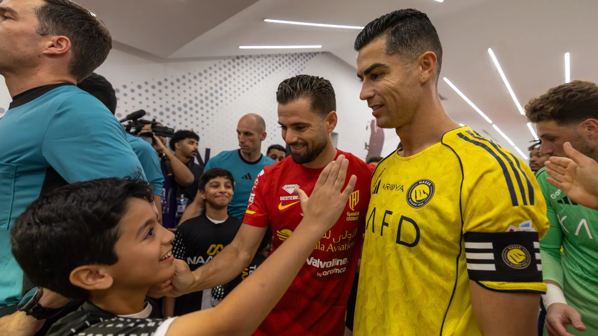 Cristiano Ronaldo of Al Nassr pictured prior to the Saudi Pro League match. Yasser Bakhsh/Getty Images