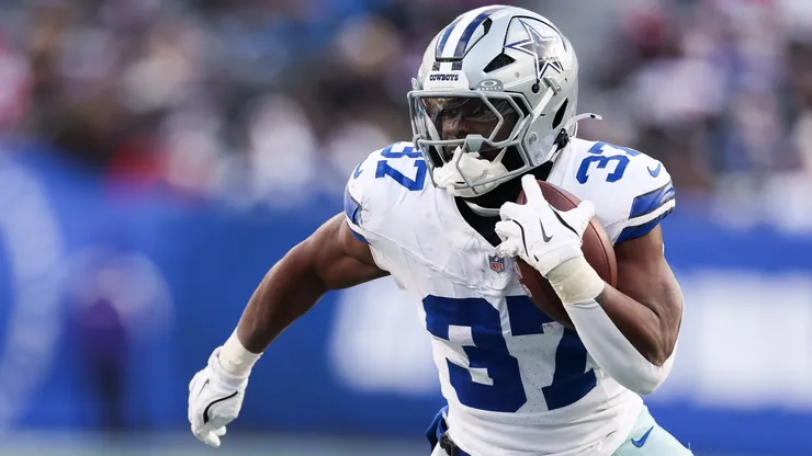 Phil Mafah #37 of the Dallas Cowboys in action during the game against the New York Giants