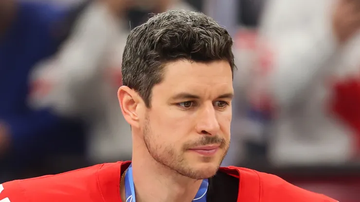 Sidney Crosby of Team Canada during Winter Olympics.