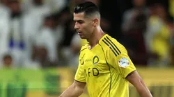 Cristiano Ronaldo of Al Nassr walks off.