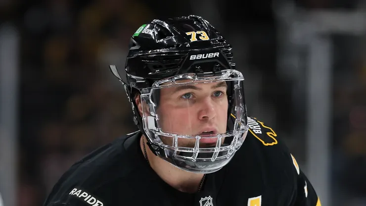 Charlie McAvoy of the Boston Bruins at the TD Garden.