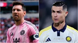 Lionel Messi of Inter Miami and Cristiano Ronaldo of Al Nassr.
