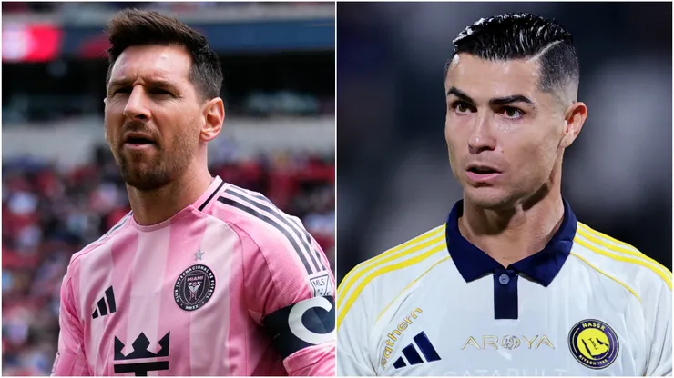 Lionel Messi of Inter Miami and Cristiano Ronaldo of Al Nassr.