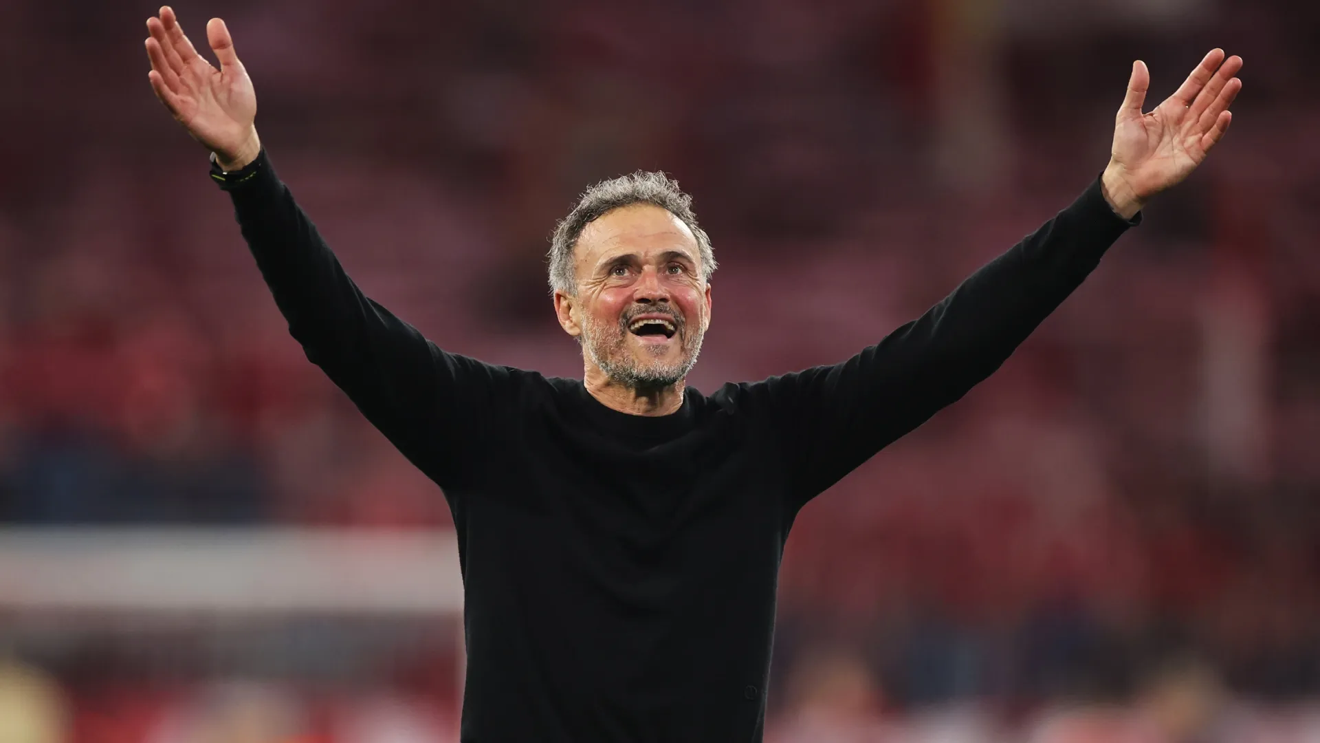 Luis Enrique after the UEFA Champions League 2025/26 Semi Final Second Leg match (Source: Alex Grimm/Getty Images)