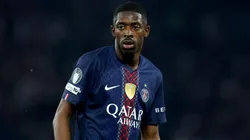 Ousmane Dembele of PSG looks on during the UEFA Champions League 2025/26 Semi Final First Leg match
