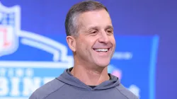 Head coach John Harbaugh of the New York Giants.
