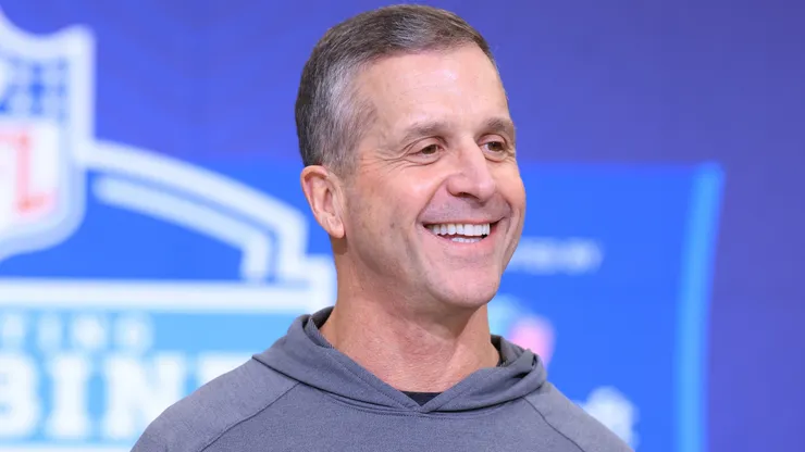 Head coach John Harbaugh of the New York Giants.