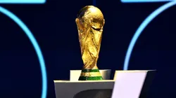 FIFA World Cup Trophy is displayed during the FIFA World Cup 2026 Official Draw