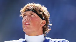 Jaxson Dart quarterback of the New York Giants