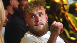 Jake Paul watches the action from ringside at the Infosys Theater.