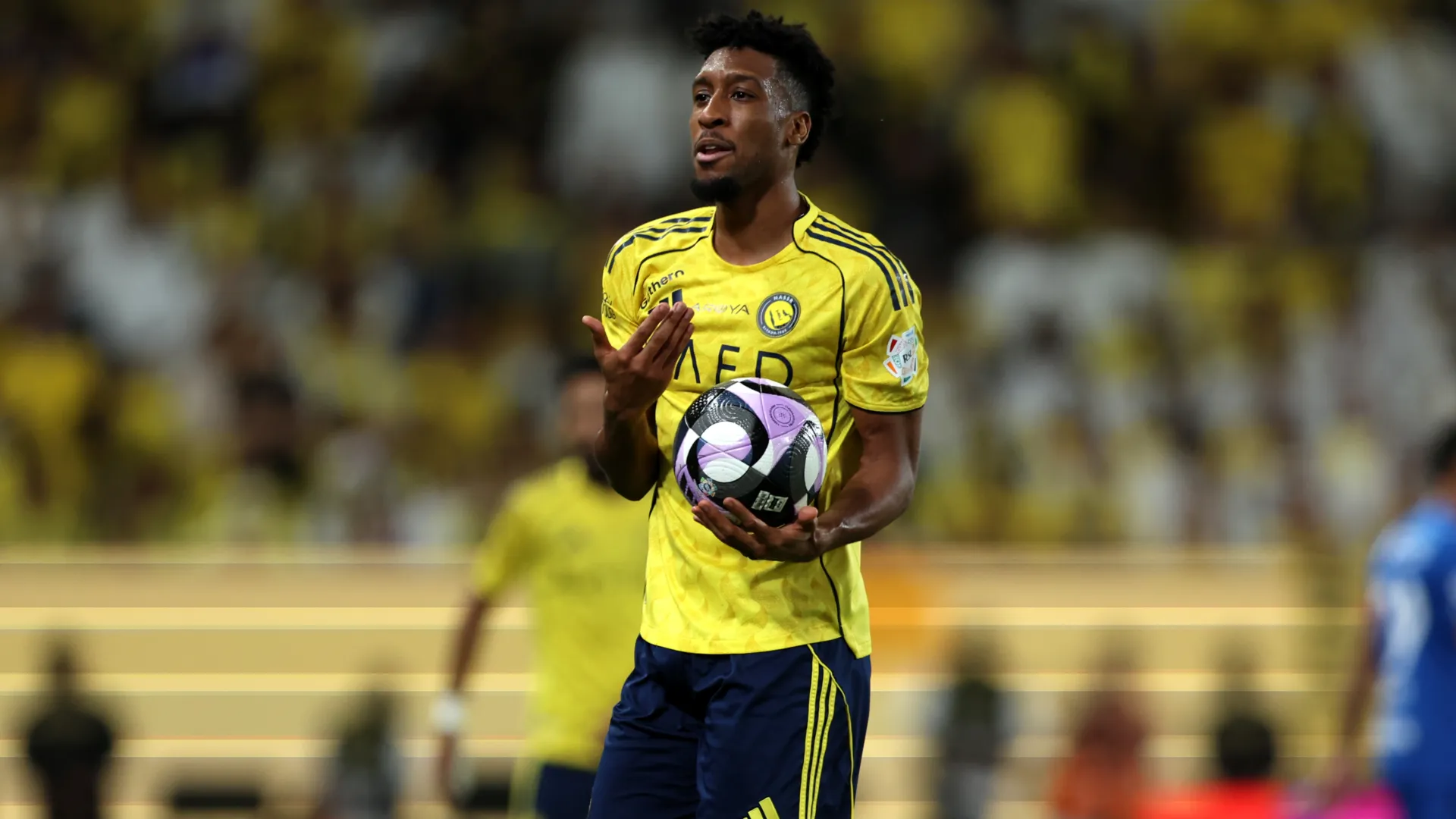 Kingsley Coman during Al Nassr’s game vs Al Hilal. (Getty Images)