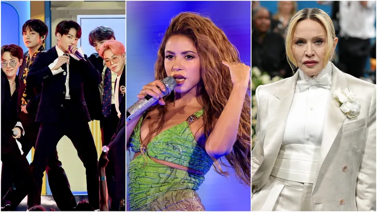 BTS, Shakira and Madonna