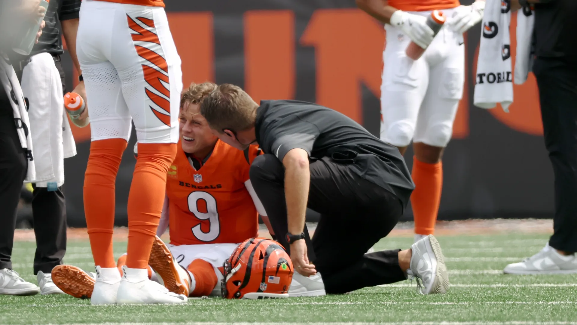 Joe Burrow #9 of the Cincinnati Bengals