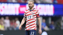 Tim Ream #13 of the US looks on during the second half of the international friendly