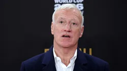 Didier Deschamps, Head Coach of France, posse on the red carpet.