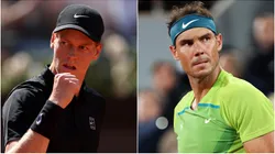 Jannik Sinner and Rafael Nadal.