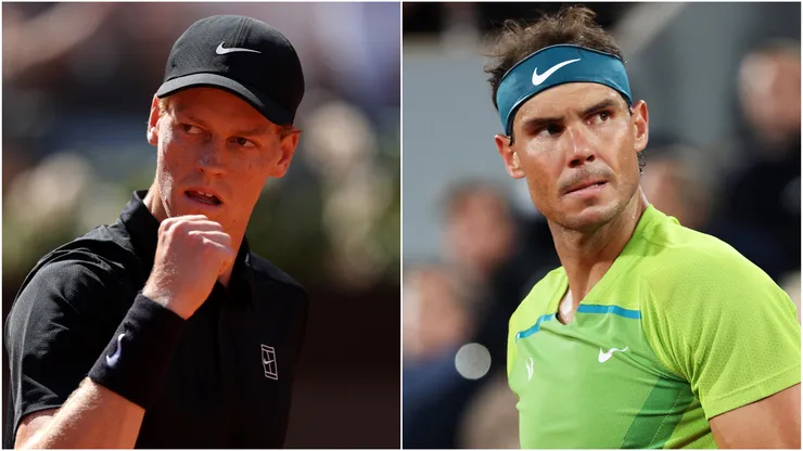 Jannik Sinner and Rafael Nadal.