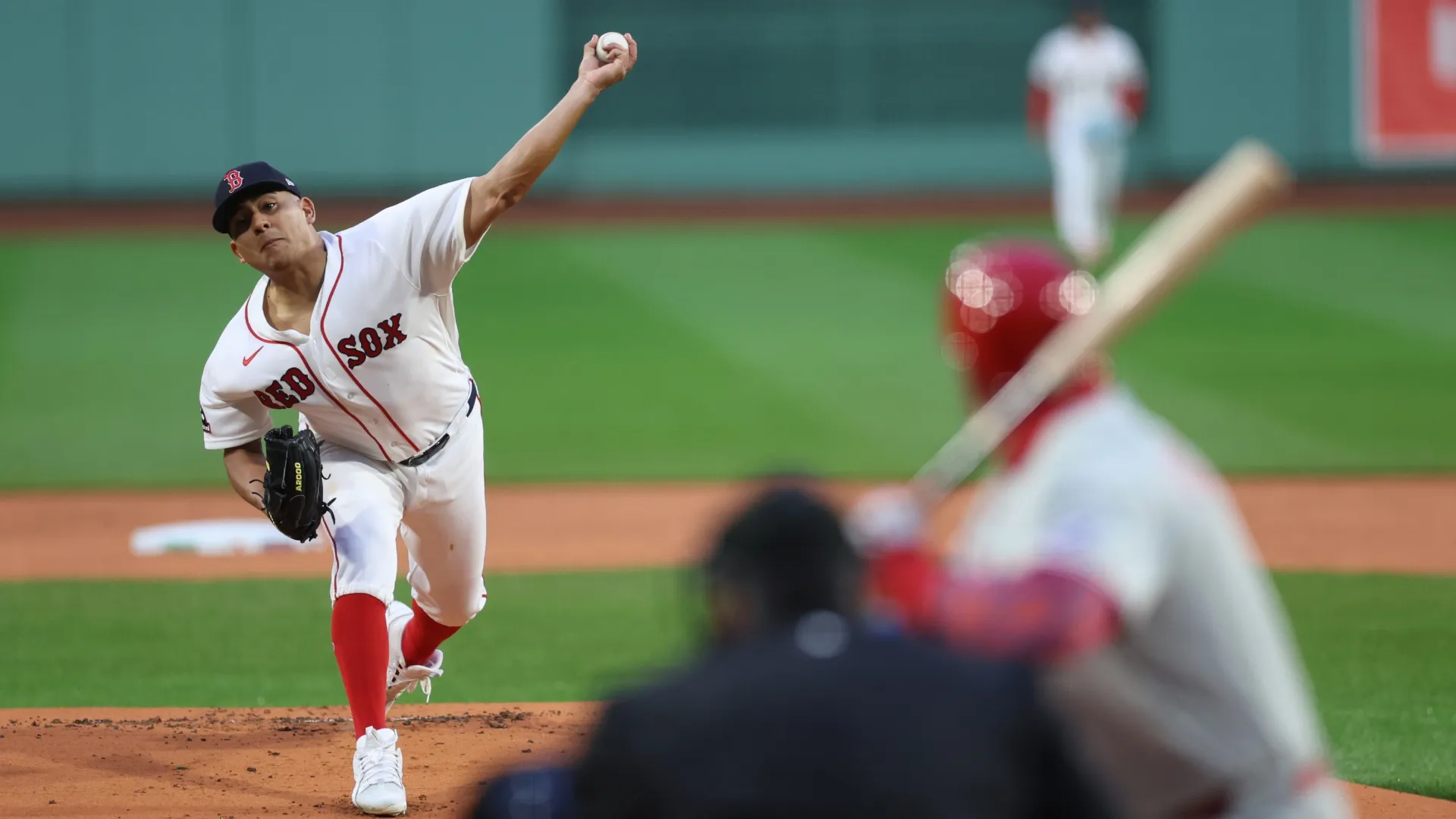 Ranger Suarez pitched 5 1/3 scoreless innings against the Phillies. Paul Rutherford/Getty Images