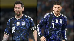 Lionel Messi and Rodrigo De Paul of Argentina.
