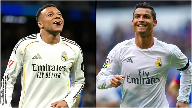 Kylian Mbappe and Cristiano Ronaldo of Real Madrid.