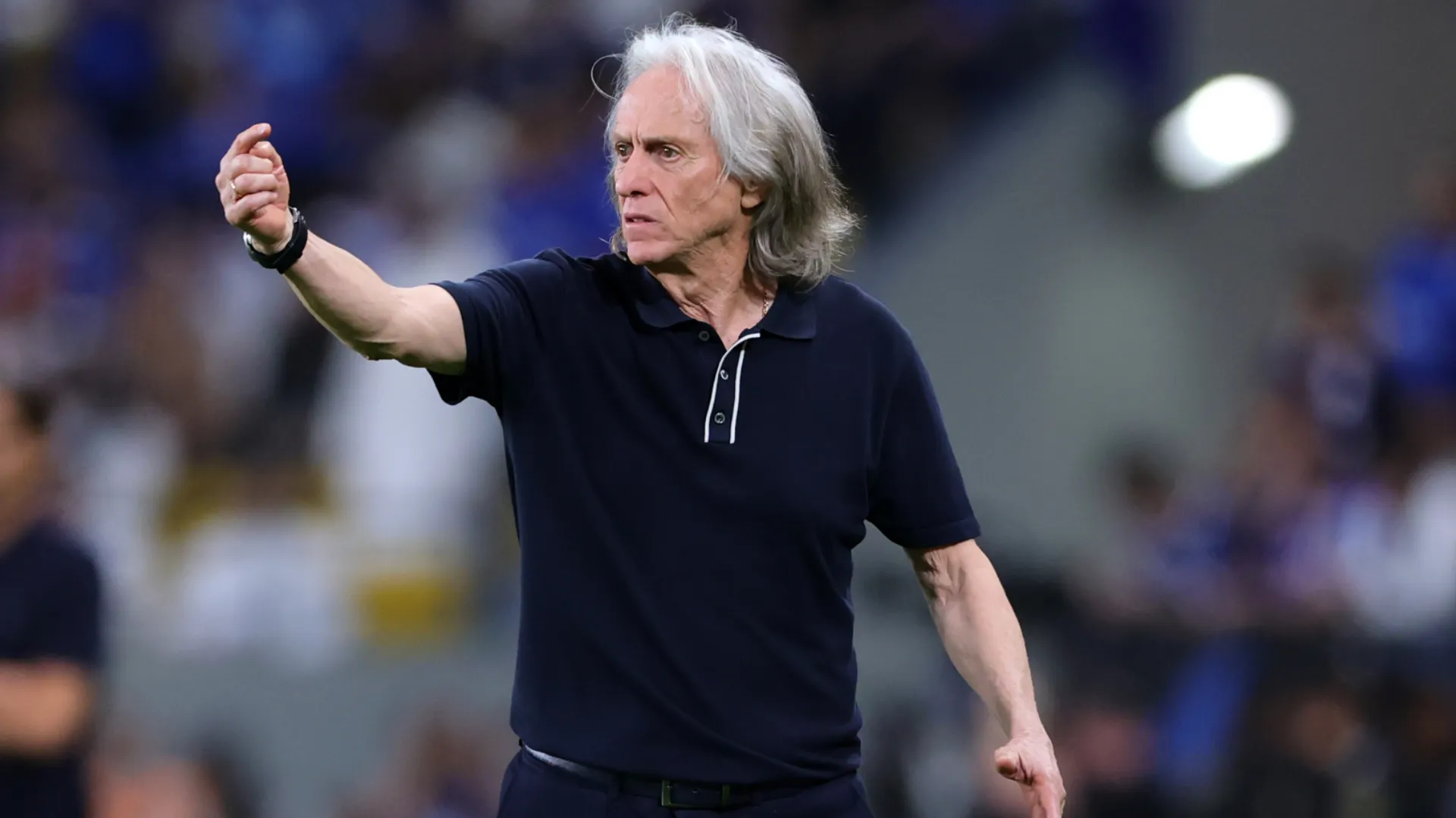 Jorge Jesus during an Al Nassr game. (Getty Images)