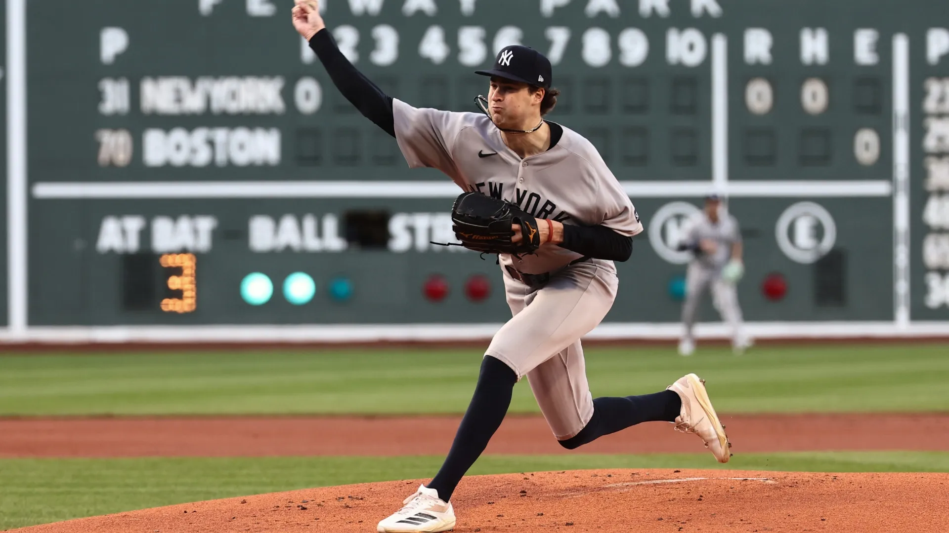 Cam Schlittler struck out nine batters against the Mets. Winslow Townson/Getty Images