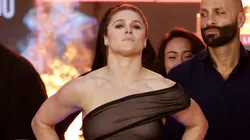 Ronda Rousey during the Press Conference for Netflix's Rousey vs. Carano