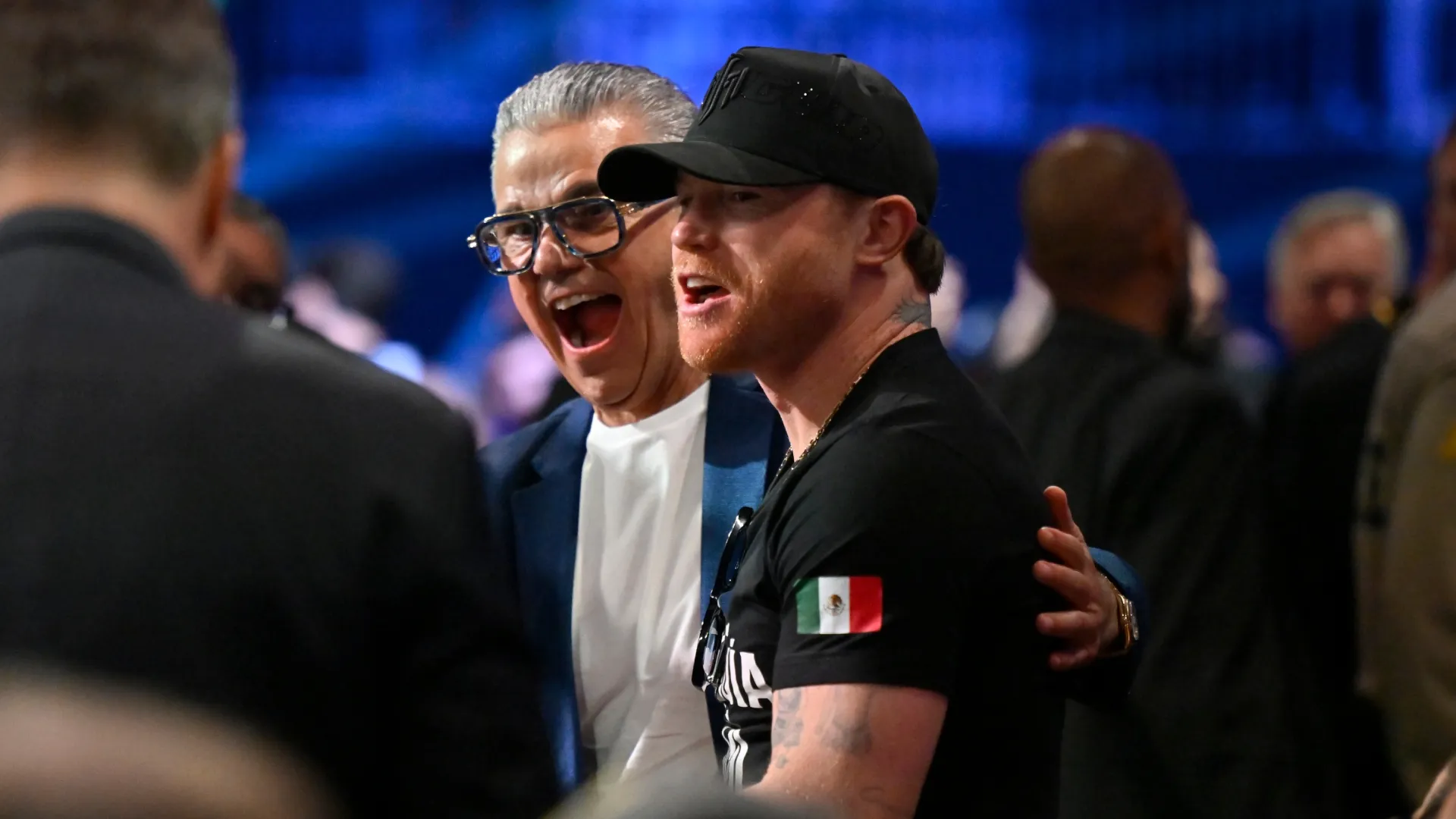 Canelo Alvarez attends David Benavidez vs Gilberto “Zurdo” Ramirez. David Becker/Getty Images