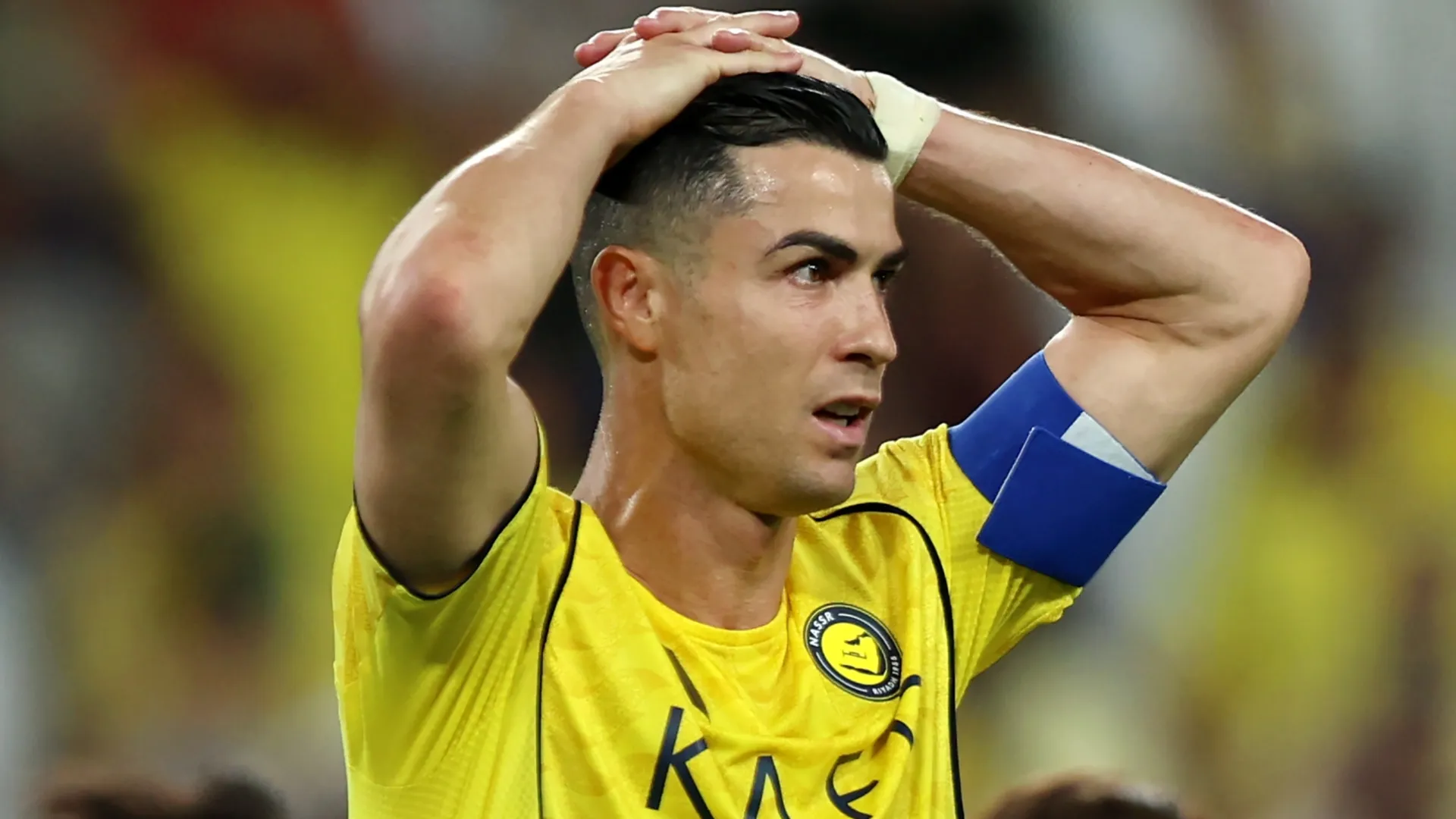 Cristiano Ronaldo lamenting