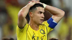 Cristiano Ronaldo of Al Nassr reacts during the AFC Champions League 2 Final.