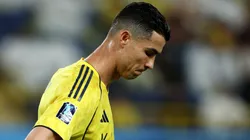 Cristiano Ronaldo of Al Nassr reacts.