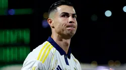 Cristiano Ronaldo reacts after Al Nassr’s defeat to Gamba Osaka.