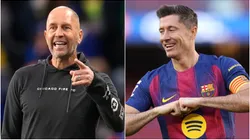 Gregg Berhalter (left) and Robert Lewandowski.