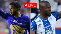 Pedro Vite of Pumas and Enner Valencia of Ecuador.
