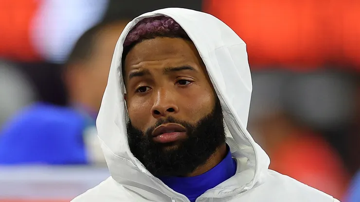 Odell Beckham Jr. during Super Bowl LVI at SoFi Stadium.
