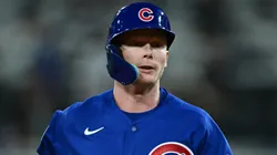 Pete Crow-Armstrong #4 of the Chicago Cubs rounds the bases.