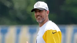 Quarterback Aaron Rodgers #8 of the Pittsburgh Steelers.