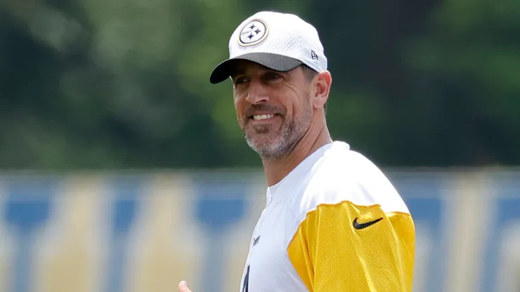 Quarterback Aaron Rodgers #8 of the Pittsburgh Steelers.