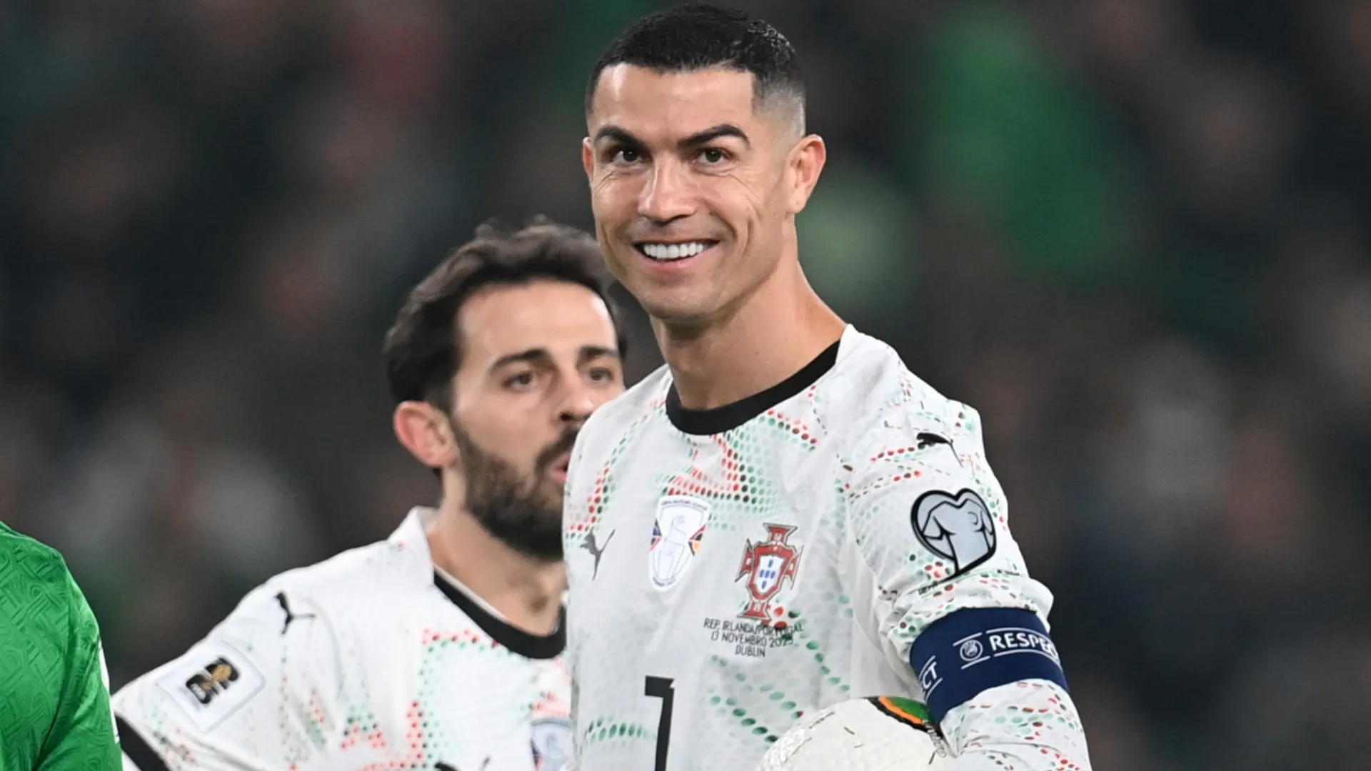 Cristiano Ronaldo smiling