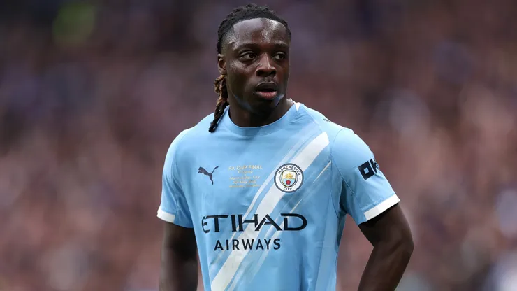 Jeremy Doku of Manchester City during the Emirates FA Cup Final match
