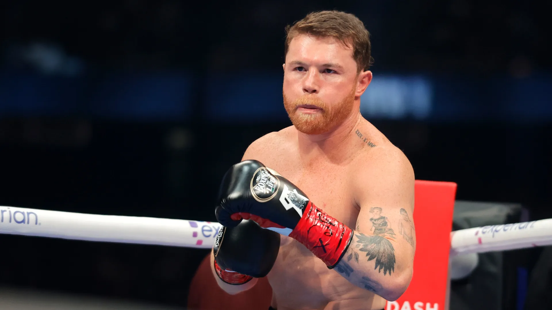 Canelo Alvarez waits for the start of an undisputed super middleweight title fight. Steve Marcus/Getty Images