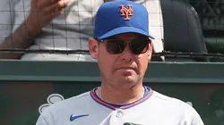 Carlos Mendoza reacts following the Mets’ defensive lapses.